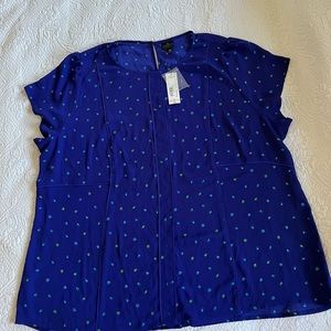 Worthington woman round neck blouse. 3x NWT.